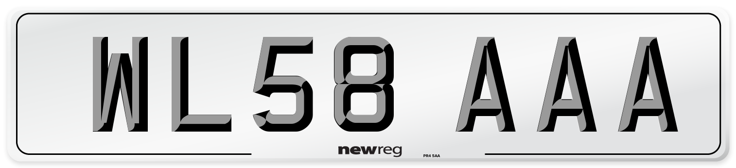 WL58 AAA Number Plate from New Reg